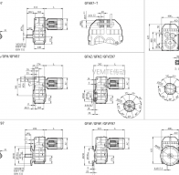 FC97 FCA97 FCF97 FCAF97減速機(jī)電機(jī)型號(hào)大全及尺寸圖