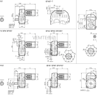 P08 PF08 PK08 PKF08減速機電機型號大全及尺寸圖