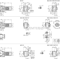 KD10 KK10 KFK10 KF10減速機電機型號大全及尺寸圖紙