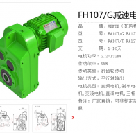 FH107/G DV180M4/BM/HR/V/i=43.03/34r/min/18.5KW減速電機(jī)型號解析